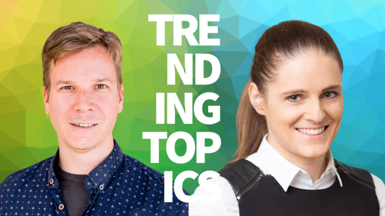 Jakob Steinschaden von Trending Topics & Natalie Enzinger, Krypto-Expertin. © N. Enzinger