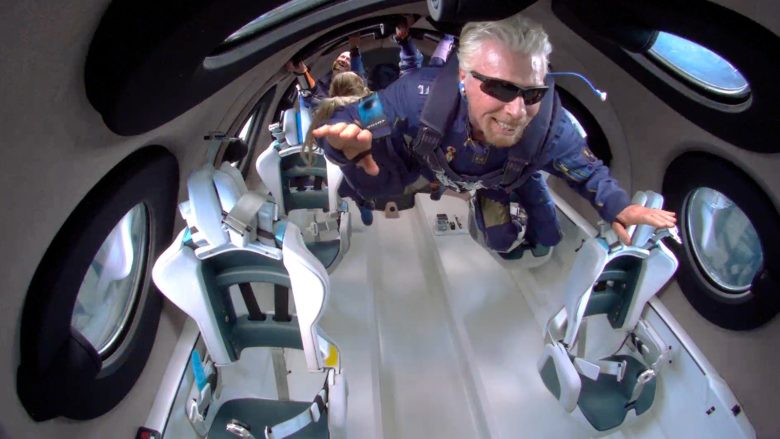 Richard Branson bei seinem Flug ©Virgin Galactic