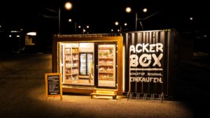 Die Ackerbox von myAcker ermöglicht rund um die Uhr Shopping regionaler Produkte © myAcker
