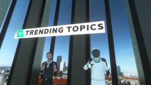 Trending Topics auf Besuch im Neos Metaverse © Viarsys