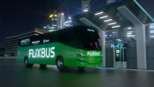 So könnte der Wasserstoff-Bus von Flixmobility einmal aussehen © Freudenberg