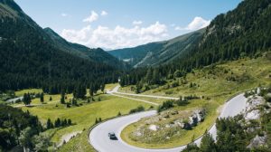 Tirol, Berge, Straße, Auto