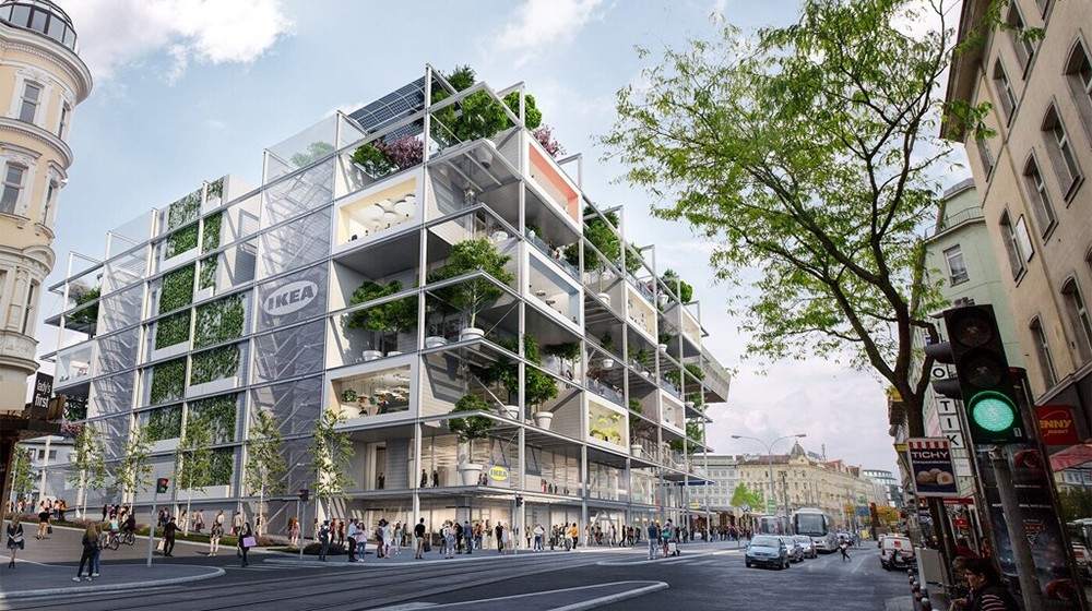 So soll der neue Ikea am Westbahnhof 2021 aussehen © Ikea