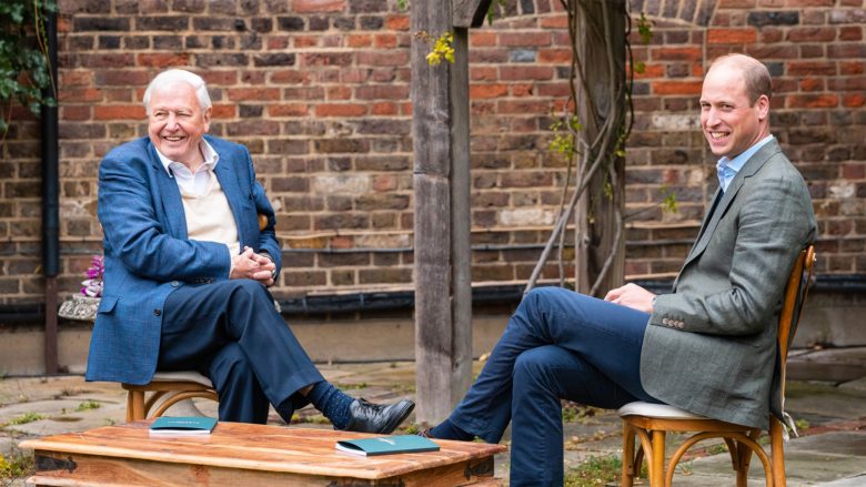 Sir David Attenborough und Prinz William haben den Earthshot Prize ins Leben gerufen © Royal Foundation