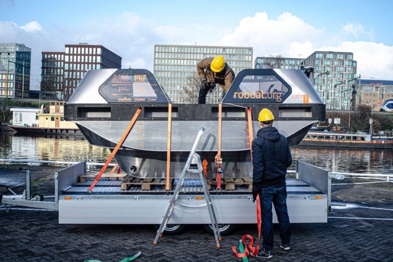 Seit Ende Oktober ist das Roboat in Amsterdam unterwegs ©MIT CSAIL