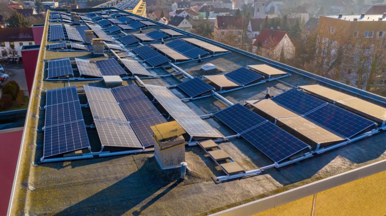 Solar, Photovoltaik, Dach, Stadt
