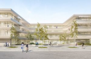 So soll der Bildungscampus im Herbst schon aussehen © Karl und Bremhorst Architekten/ Stadt Wien