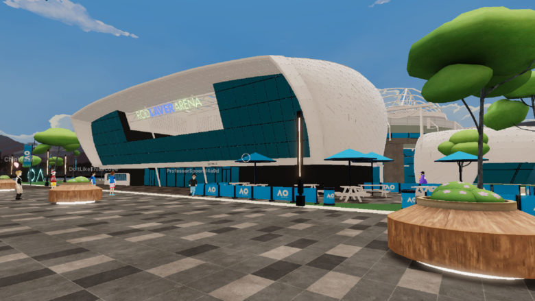 Die Arena der Australian Open in Decentraland © Decentraland / Trending Topics