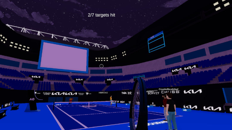 Die Arena der Australian Open in Decentraland © Decentraland / Trending Topics
