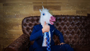 Unicorn in elegant suit. © Sergey Ton Getty Images