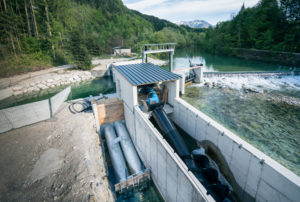 Die Fishcon-Schleuse ermöglicht Fischen das Wandern trotz Wasserkraftanlagen @Fishcon