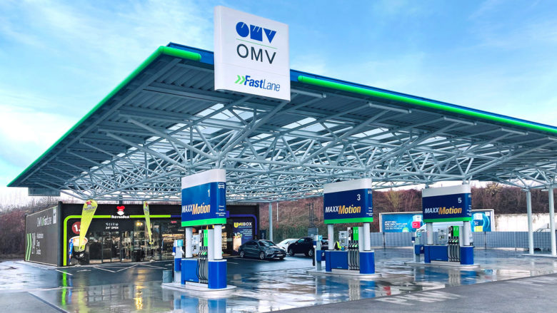 Neue OMV "Fastlane"-Tankstelle: Kontaktlose Pizza von Bistrobox © OMV AG