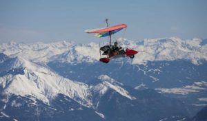 Auf zahlreichen Messflügen steuerte Wolfgang Junkermann das Ultraleichtflugzeug D-MIFU des KIT ©Bodenbender