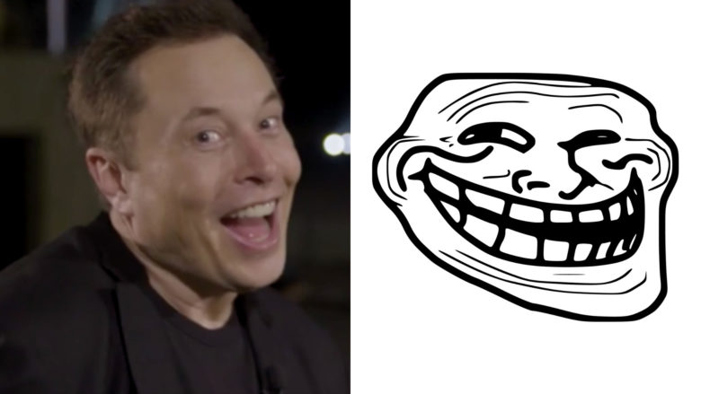 Elon Musk & Trollface.