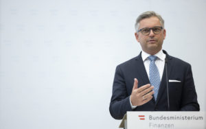 Finanzminister Magnus Brunner (ÖVP). © BKA/Dunker