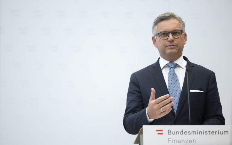 Finanzminister Magnus Brunner (ÖVP). © BKA/Dunker