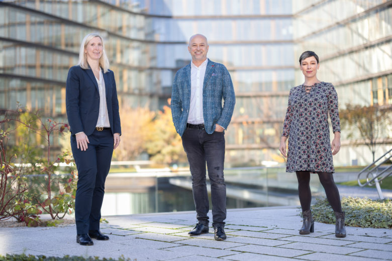 Lisa Rupp, Emanuel Bröderbauer und Nicole Kus von i2b. © i2b