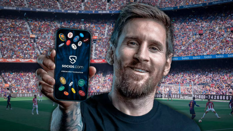 Lionel Messi wirbt für Socios. © Socios/Unsplash