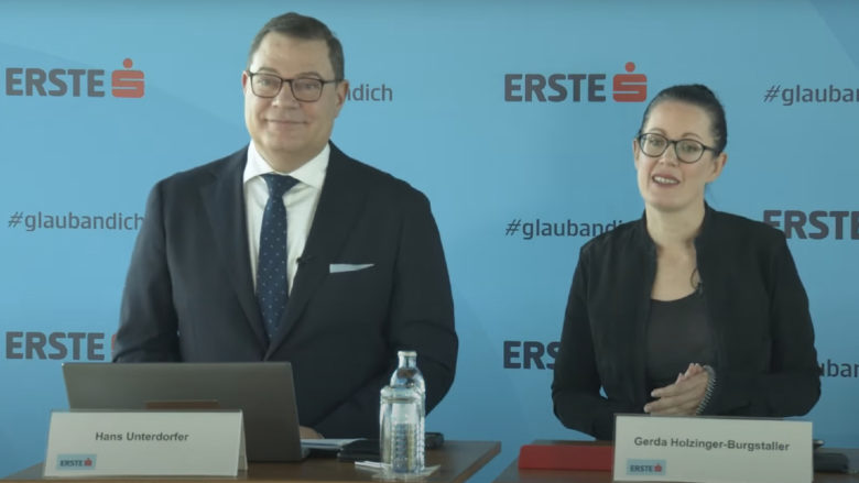 Hans Unterdorfer und Gerda Holzinger-Burgstaller (Erste Bank Oesterreich) © Erste Group Bank AG