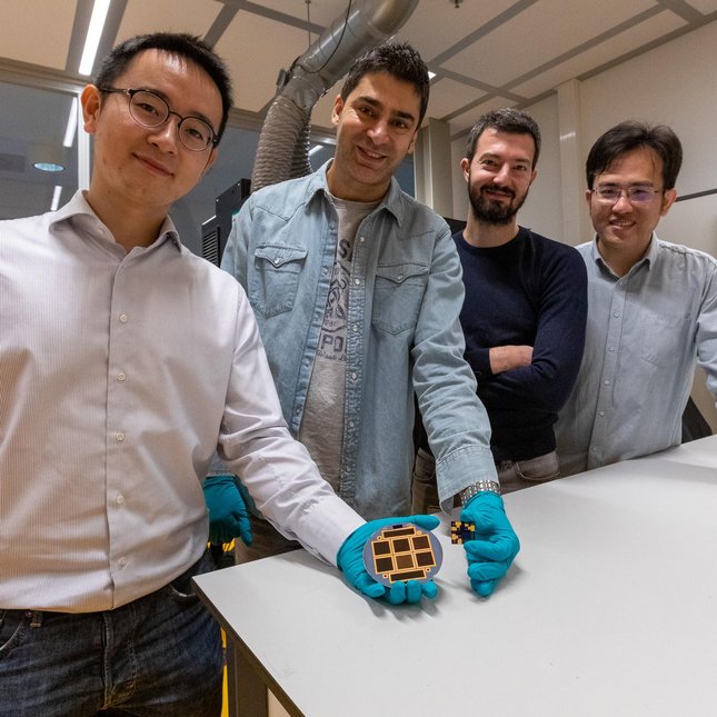 Yifeng Zhao (TUDelft), Mehrdad Najafi (TNO), Valerio Zardetto (TNO), Dong Zhang (TNO). © Niels van Loon