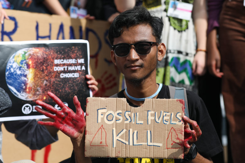 Proteste auf der COP27-Konferenz. © UNclimatechange (CC BY-NC-SA 2.0)
