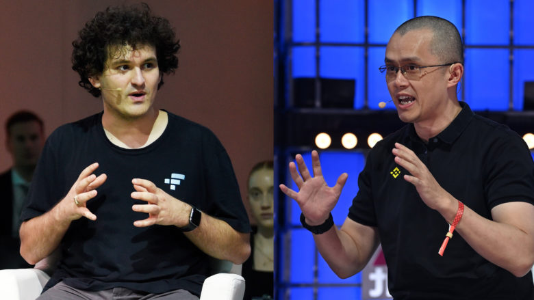 Sam Bankman-Fried (FTX) und Changpeng CZ Zhao (Binance). © FII Institute / Web Summit via Sportsfile (CC BY 2.0)