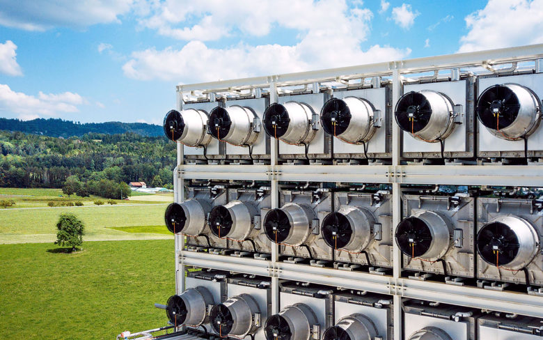 Direct Air Capture-Anlage von Climeworks in der Schweiz. © Climeworks