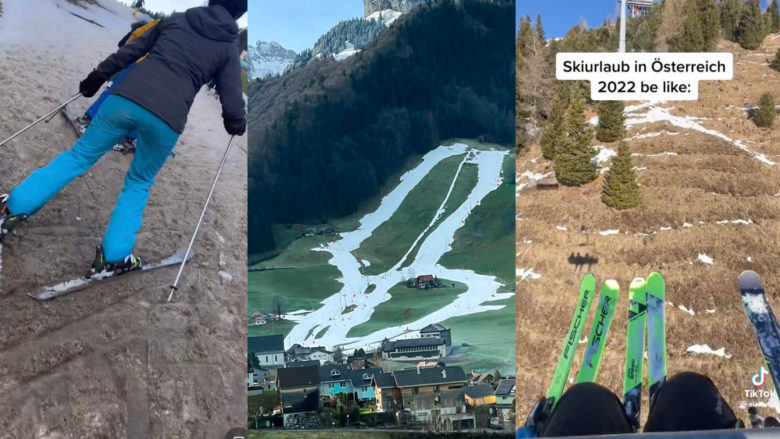 Eindrücke von Skiurlauber:innen in Österreich und der Schweiz. © Social Media