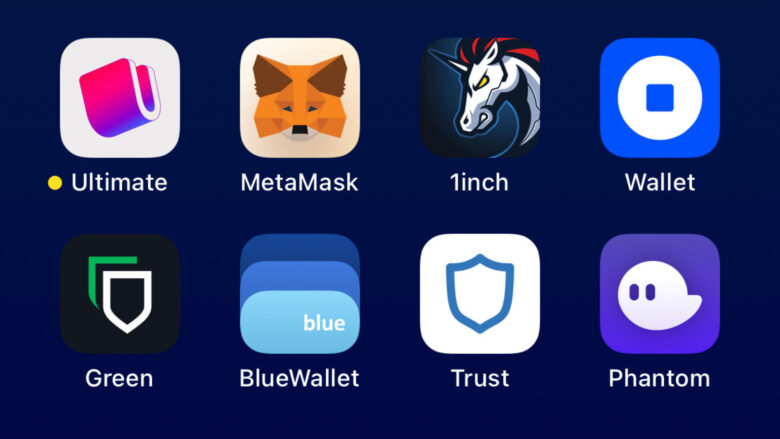 Krypto-Wallet-Apps am iPhone. © Screenshot