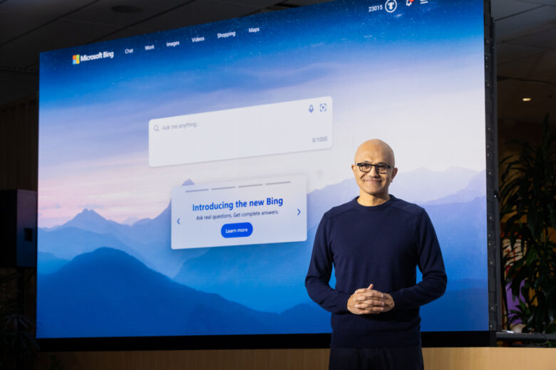 Microsoft-CEO Satya Nadella bei der Präsentation. © Microsoft