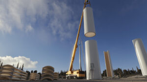 Modvion baut größten hölzernen Windkraftturm © Modvion