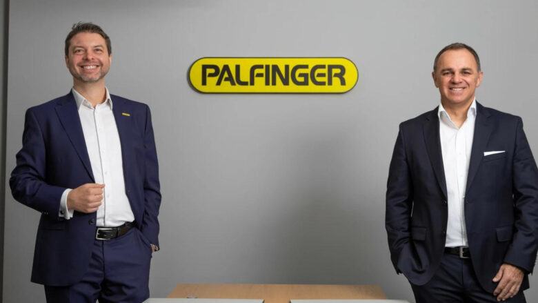 Felix Strohbichler und Hubert Palfinger junior von Palfinger. © Palfinger