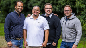 v.l.n.r.: Mark Kaslatter, Dave Hasenclever, Bernhard Haberl und Ben Ruschin © Big Cheese Ventures GmbH