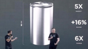 Die Präsentation der 4860-Batteriezelle © Tesla