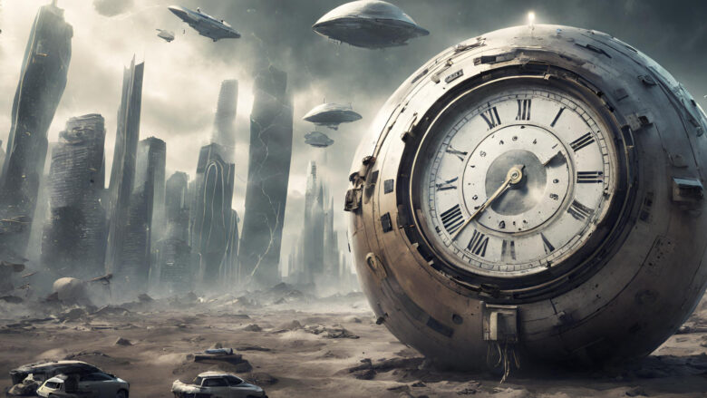 Futuristische Zeitbombe im Jahr 2060. © Canva Magic Studio