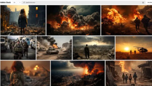 KI-Bilder von Israel-Konflikt © Adobe