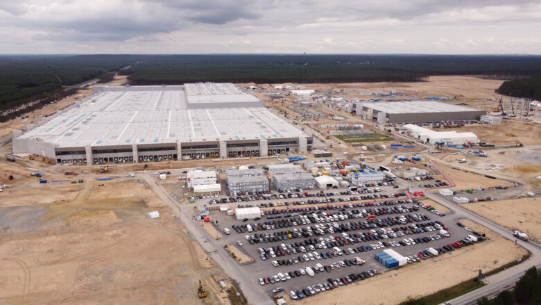 Die Tesla Gigafactory in Grünheide © Michael Wolf on Wikipedia Commons