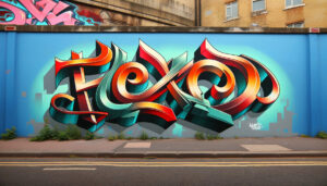 FlexCo-Graffiti von Dall-E, anno 2023.
