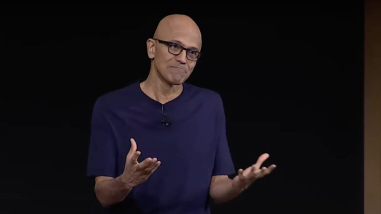 Microsoft-CEO Satya Nadella am OpenAI DevDay. © OpenAI