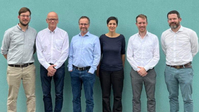 (v.l.n.r.) Stefan Beisl (Lignovations), Pål Romberg (Borregaard), Martin Miltner, Angela Miltner, Victor Tibo und Martin Lersch (Lignovations) © Lignovations