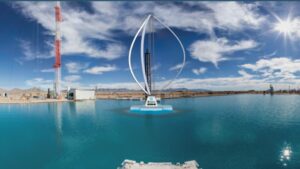 Illustration der turmlosen Offshore-Windturbine Arcus © Sandia National Laboratories