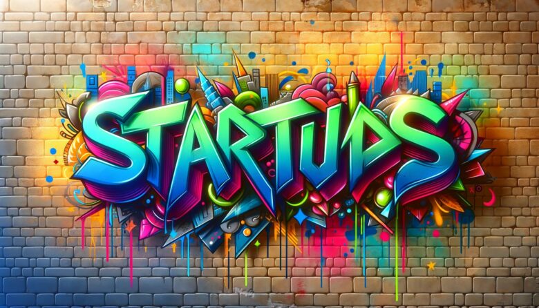 Startups-Graffiti. © Dall-E