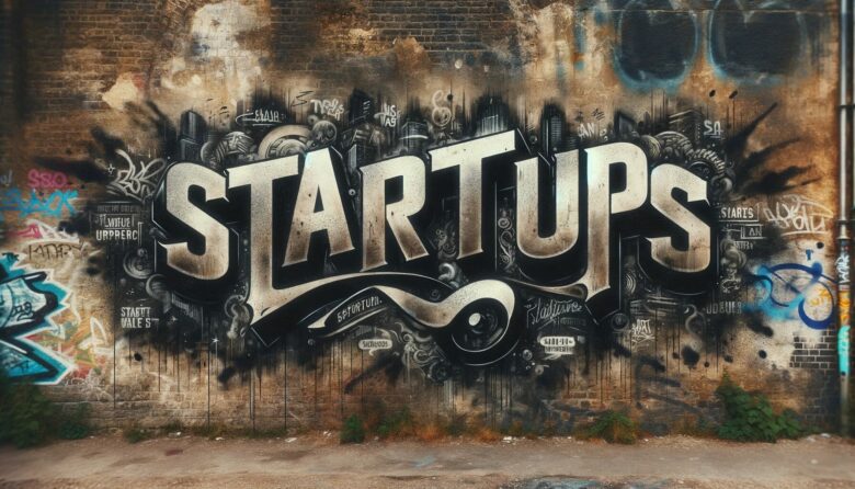 Startups-Graffiti. © Dall-E