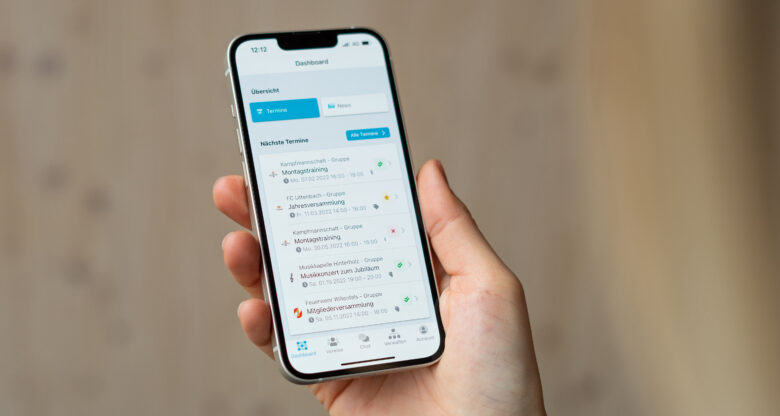 Verwaltungsapp: Die Dashboard-Übersicht des Vereinplaners will Vereinen, Gruppen und Mannschaften zu mehr Struktur verhelfen. © Vereinsplaner, Lukas Krainz