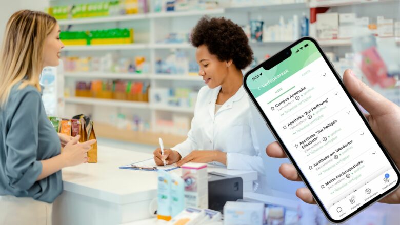 ApoScout: Ob bestimmte Medikamente in Wiener Apotheken verfügbar sind, kann ab sofort ganz einfach per App überprüft werden. © ApoScout, Canva