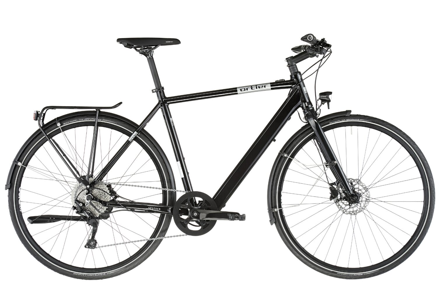bikster.at bietet das E-Bike „Ortler Speeder schwarz" um 869 Euro an. © bikester.at