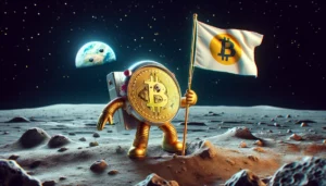 Bitcoin am Mond. © Dall-E / Trending Topics