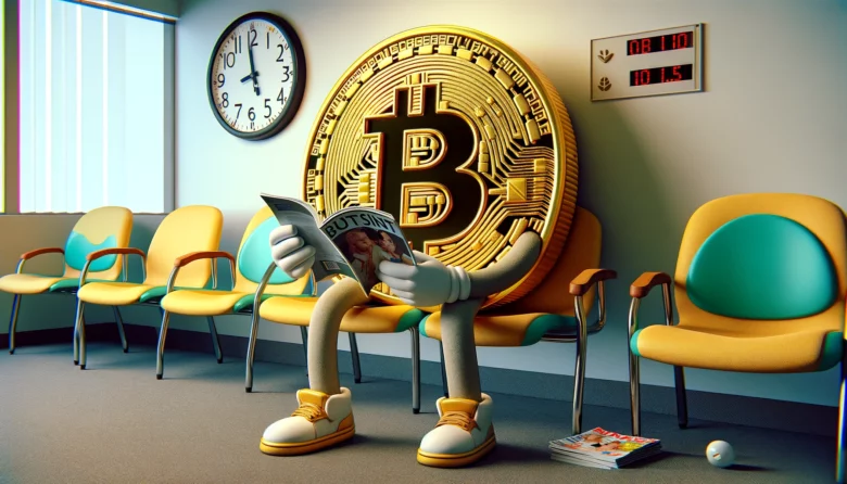 Bitcoin wartet auf den großen Moment. © Dall-E / Trending Topics