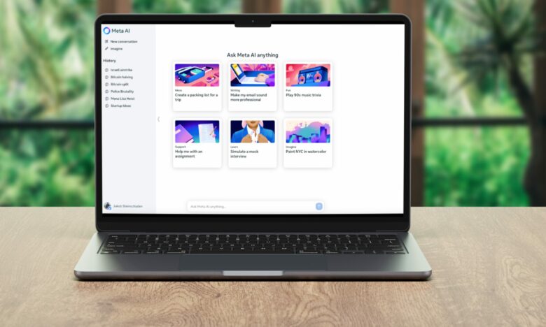 Meta AI am Desktop. © Meta AI / Canva