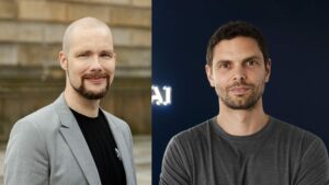 Jonas Andrulis von Aleph Alpha und Peter Sarlin von Silo AI. © Aleph Alpha / Silo AI